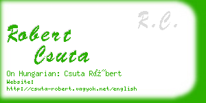 robert csuta business card